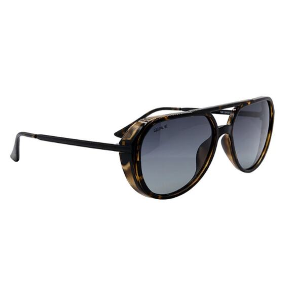 QWAVE Collection Nik Polarized Sunglasses, Shadow Tortoise / Smoke Gradient - Picture 1 of 3